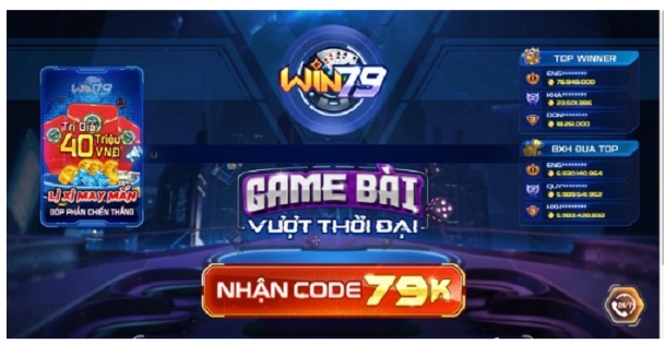 cách nhận code WIN79